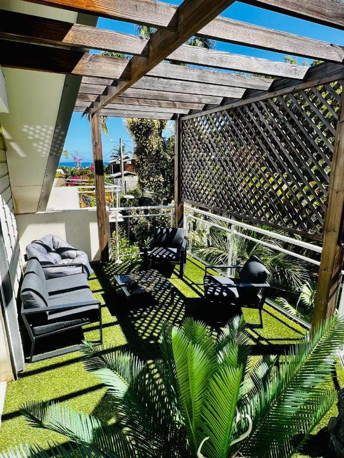 Appart. Avec Grande Terrasse Vue Ocean Daire Saint-Gilles-les Bains Dış mekan fotoğraf